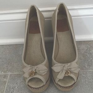Tory Burch Frankie Wedges Size 7